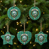 Kennedy Ancient Tartan Crest Christmas Ceramic Ornament